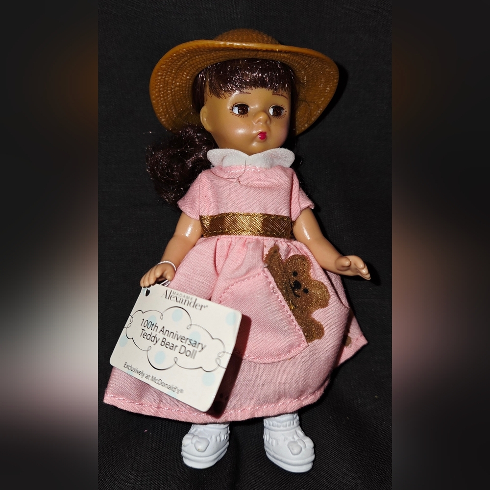 Vtg 2002 McDonald's Madame Alexander 100th Anniversary Teddy Bear Doll posable